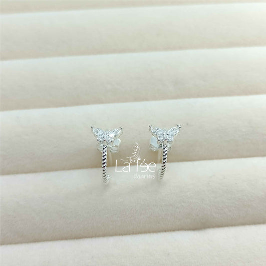 Aros Mariposa de Plata