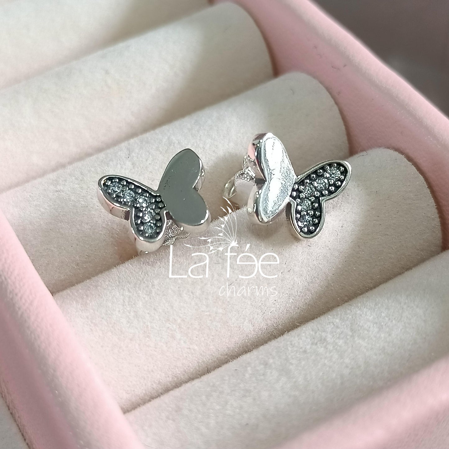 Aros Mariposas con Zircones