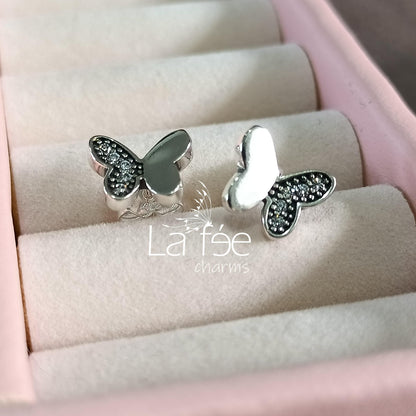 Aros Mariposas con Zircones