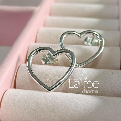 Aros Corazón de Plata