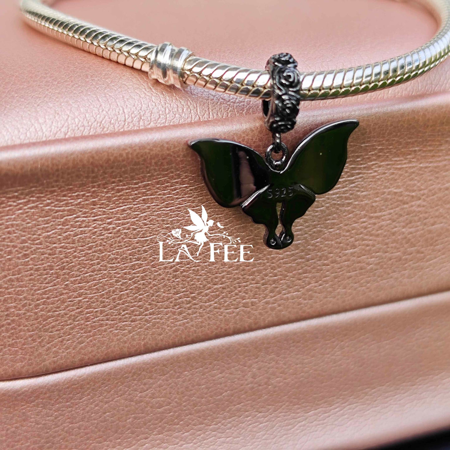 Charm Colgante Mariposa Negra