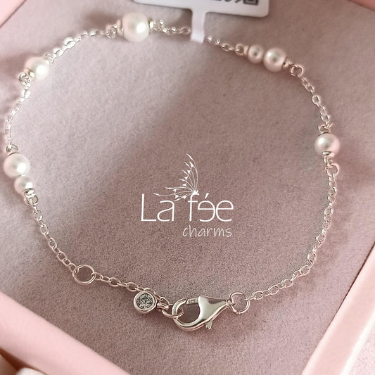Pulsera Cadena y Perlas