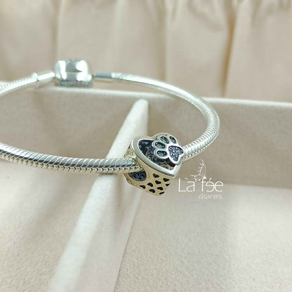 Charm Corazón con Huella