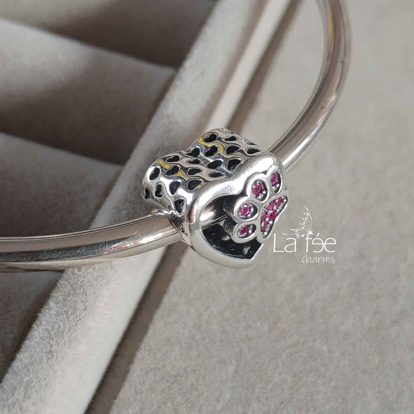 Charm Corazón con Huella