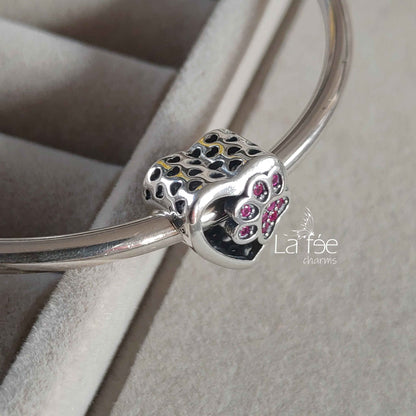 Charm Corazón con Huella