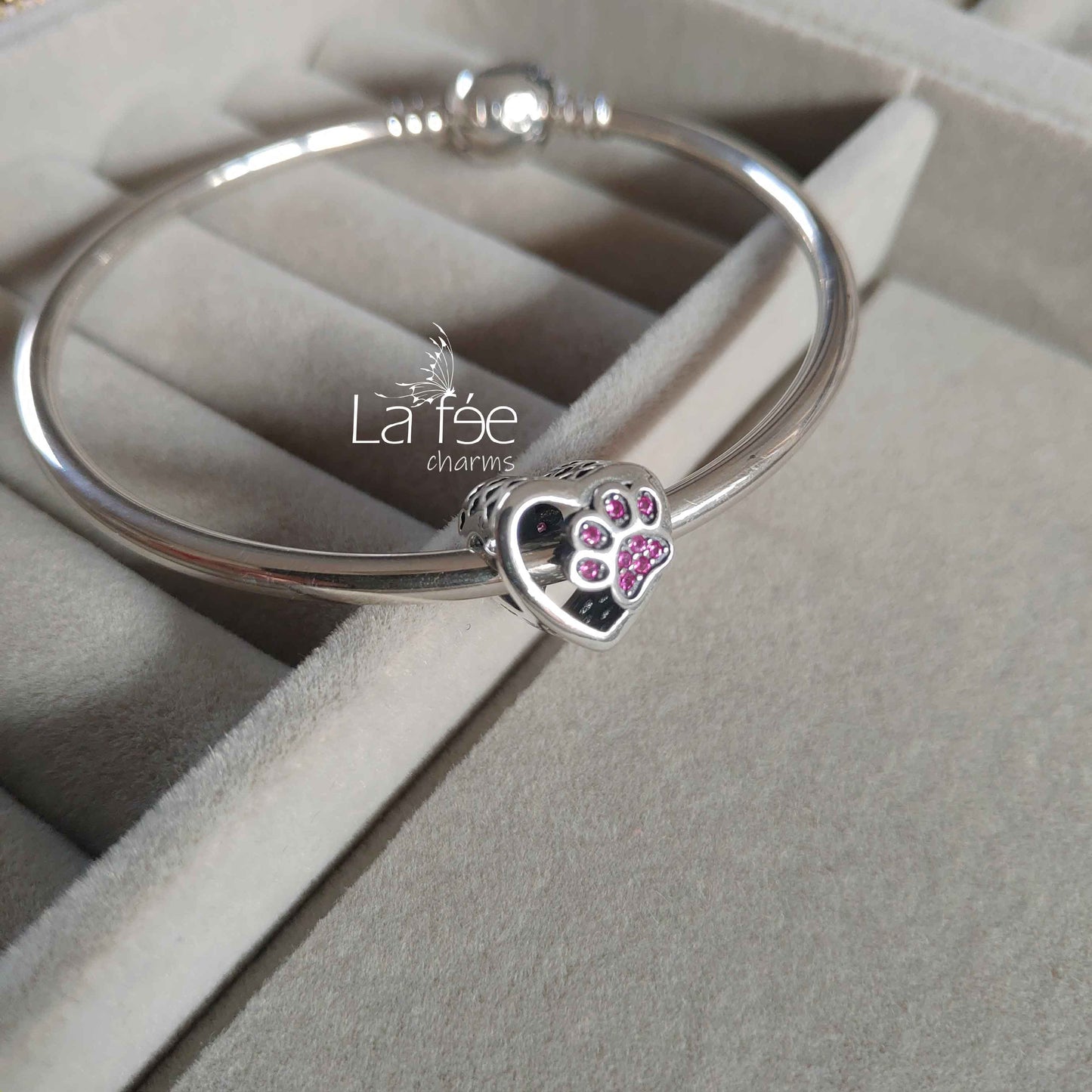 Charm Corazón con Huella