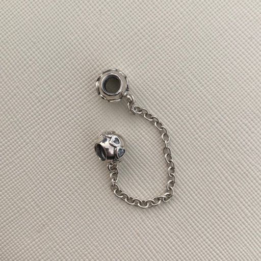 Cadena de Seguridad Cintillo Corazones